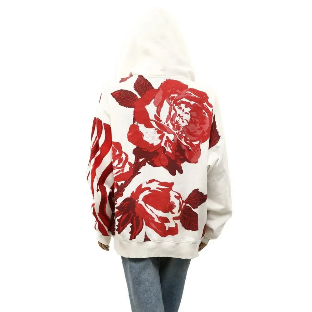 Free People We The Free It's A Vibe Placed Print Hoodie Top Oversized S 288598